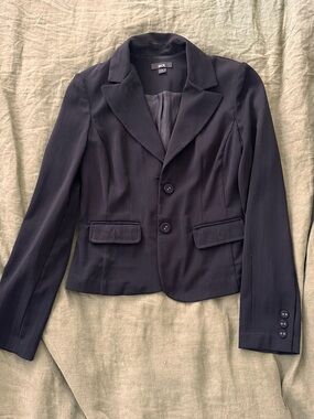 BCX Black Women's Tailored Blazer with Notched Lapels